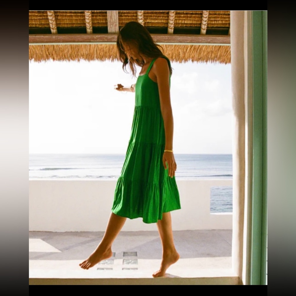 Mister Zimi Green Midi Dress Size 4
